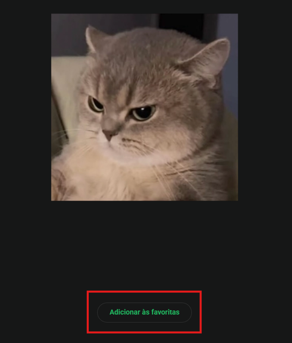 Adicionar figurinha aos favoritos