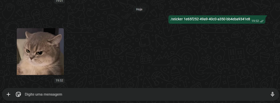 Figurinha no WhatsApp